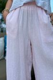 Sandbar Linen Blend Barrel Culotte Pant Rosewater